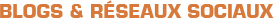 Blogs et réseaux sociaux