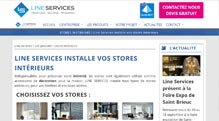 Site web Line Services - Fabrican instalateur de menuiseries bois PVC et Alu à Corlay